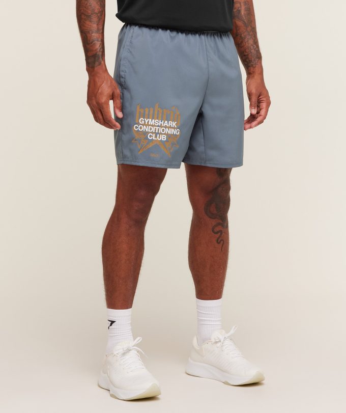 Hybrid Graphic 7" Shorts