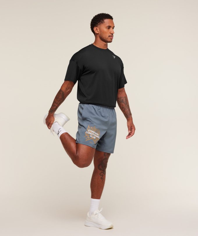 Hybrid Graphic 7" Shorts