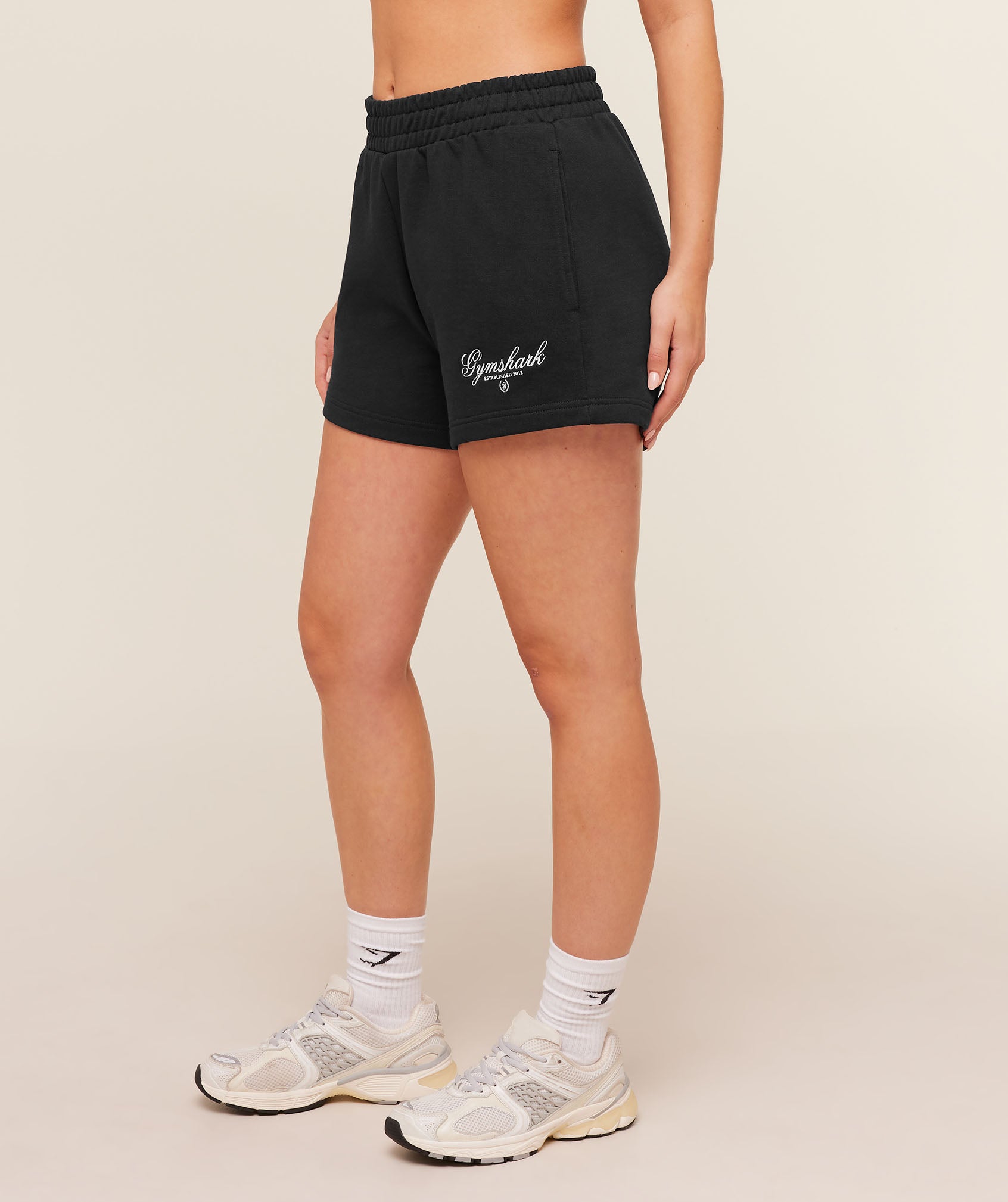 Script Embroidery Shorts - Image 3