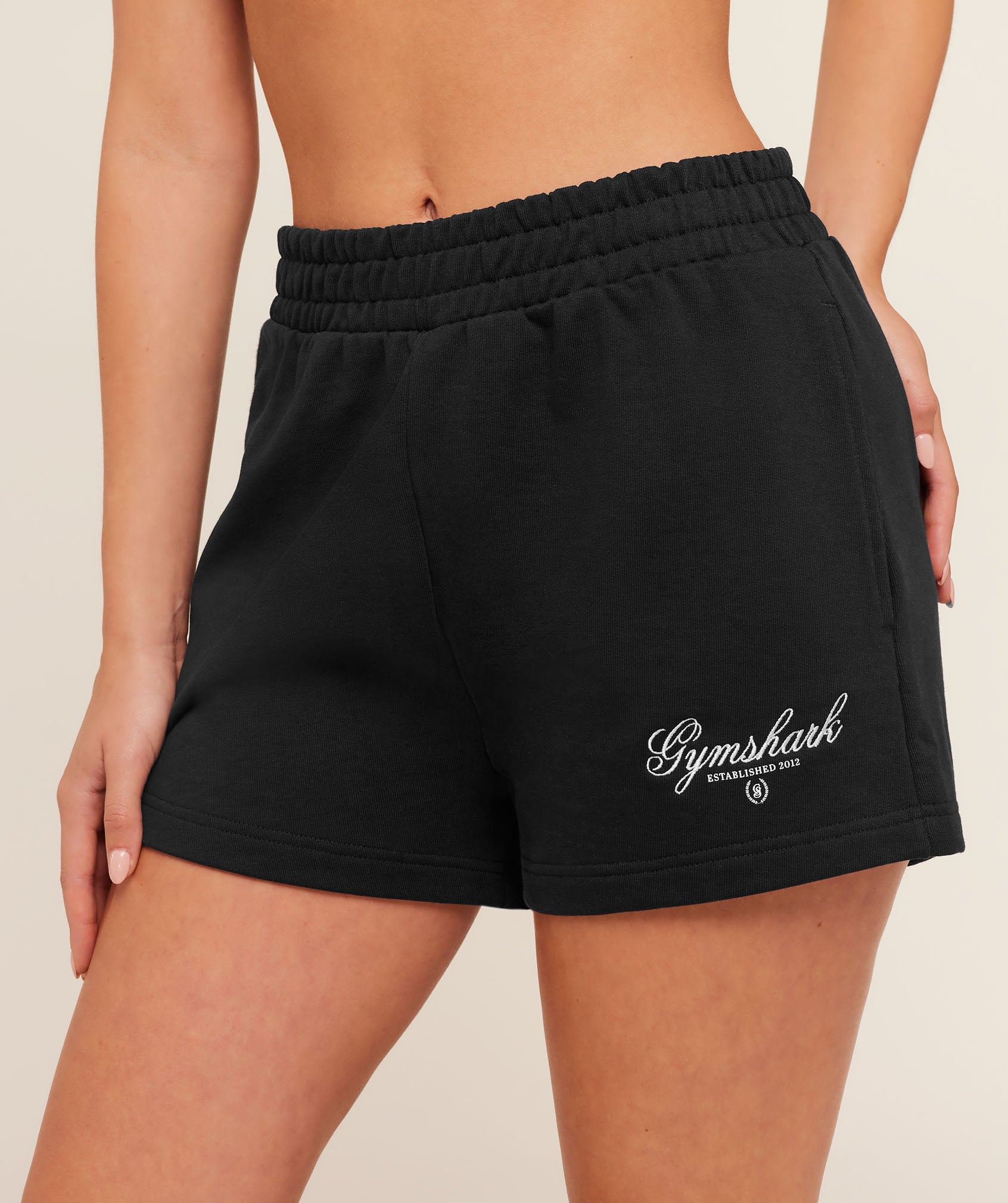 Script Embroidery Shorts - Image 5