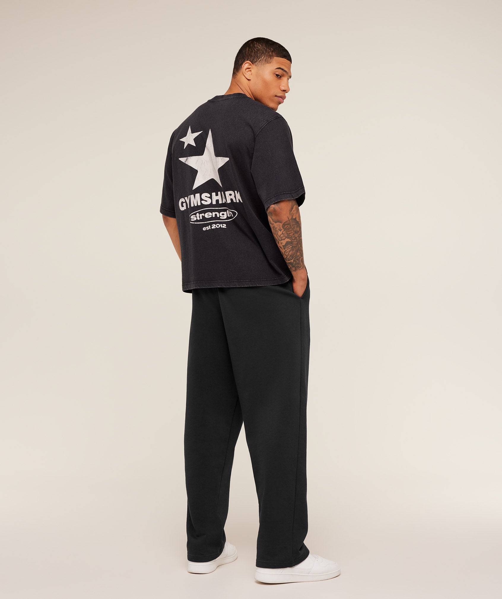 Strength Stars Washed Graphic T-Shirt - Image 6