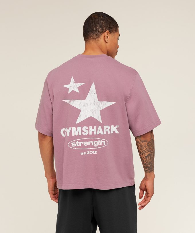 Strength Stars Washed Graphic T-Shirt