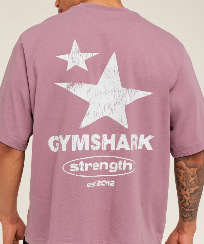 Strength Stars Washed Graphic T-Shirt