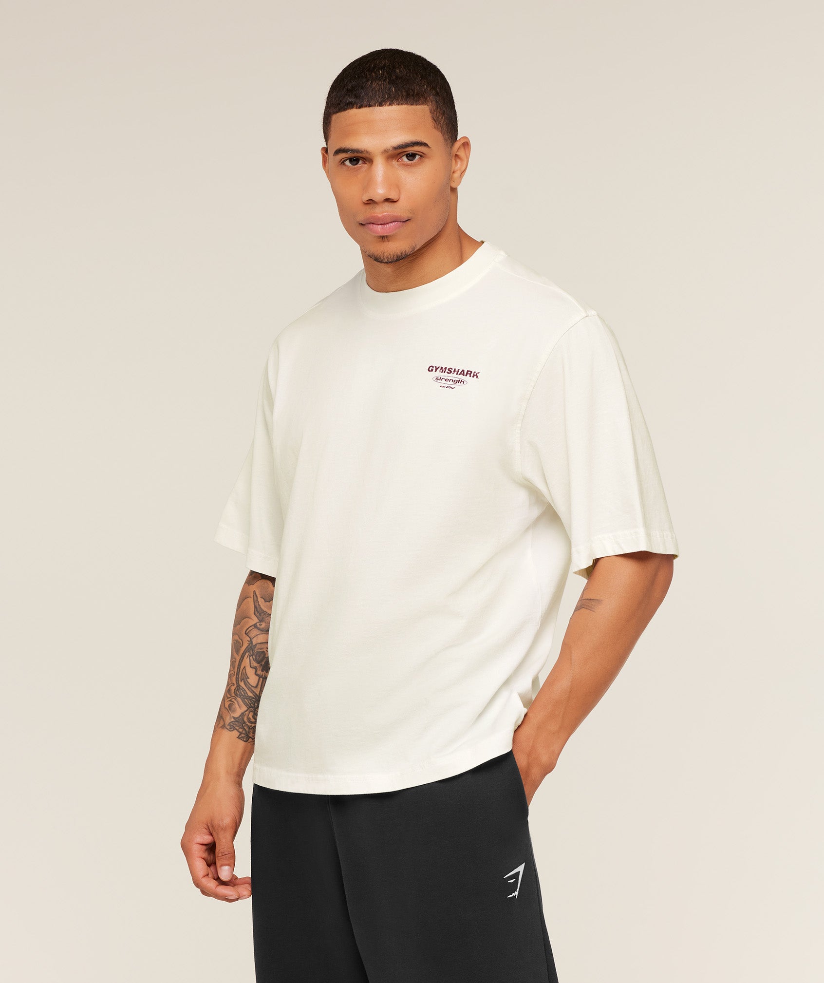 Strength Stars Washed Graphic T-Shirt - Image 3