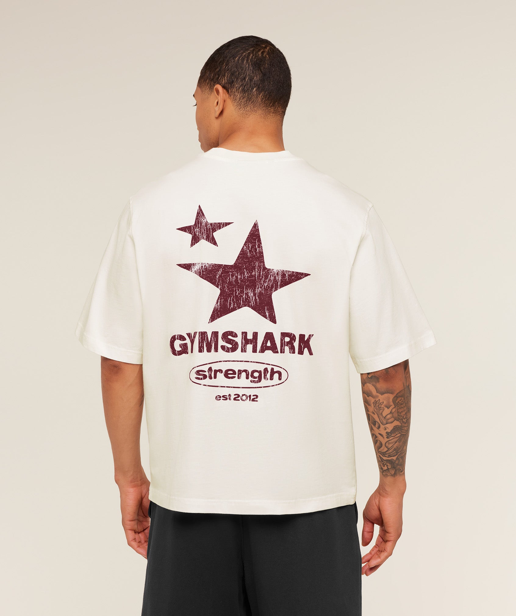 Strength Stars Washed Graphic T-Shirt - Image 7