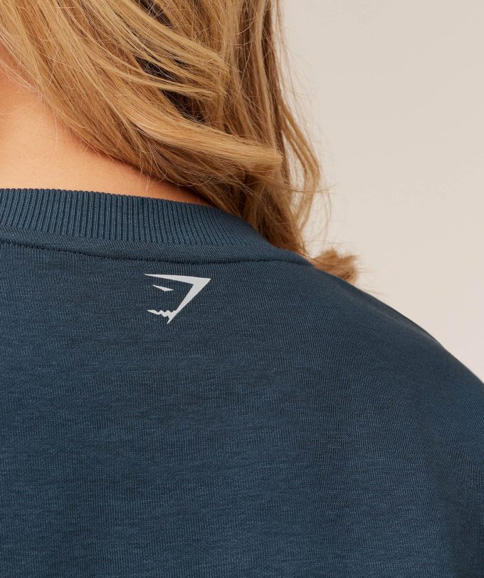 Worn Crest Graphic Sweatshirt