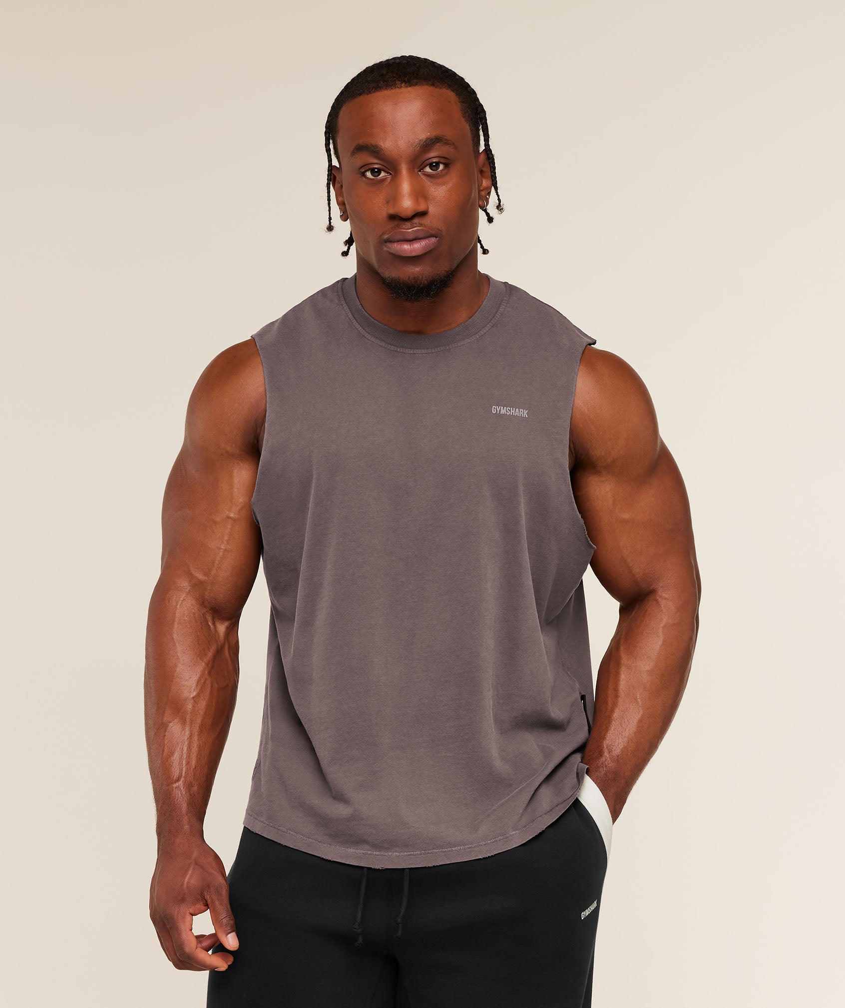Gymshark x CBUM Washed Sleeveless T-Shirt - Image 3