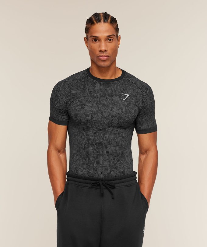 Geo Seamless Grid T-Shirt
