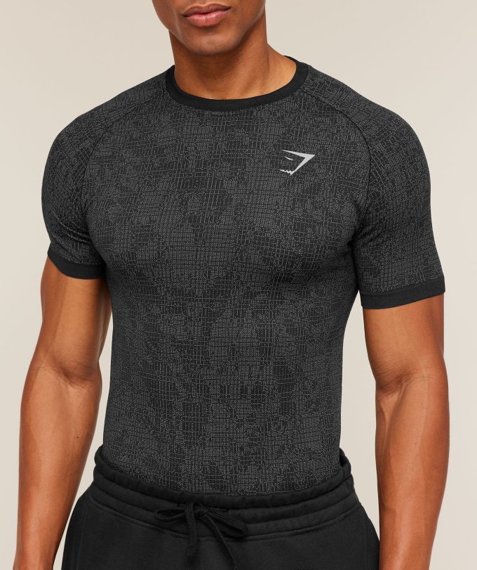 Geo Seamless Grid T-Shirt