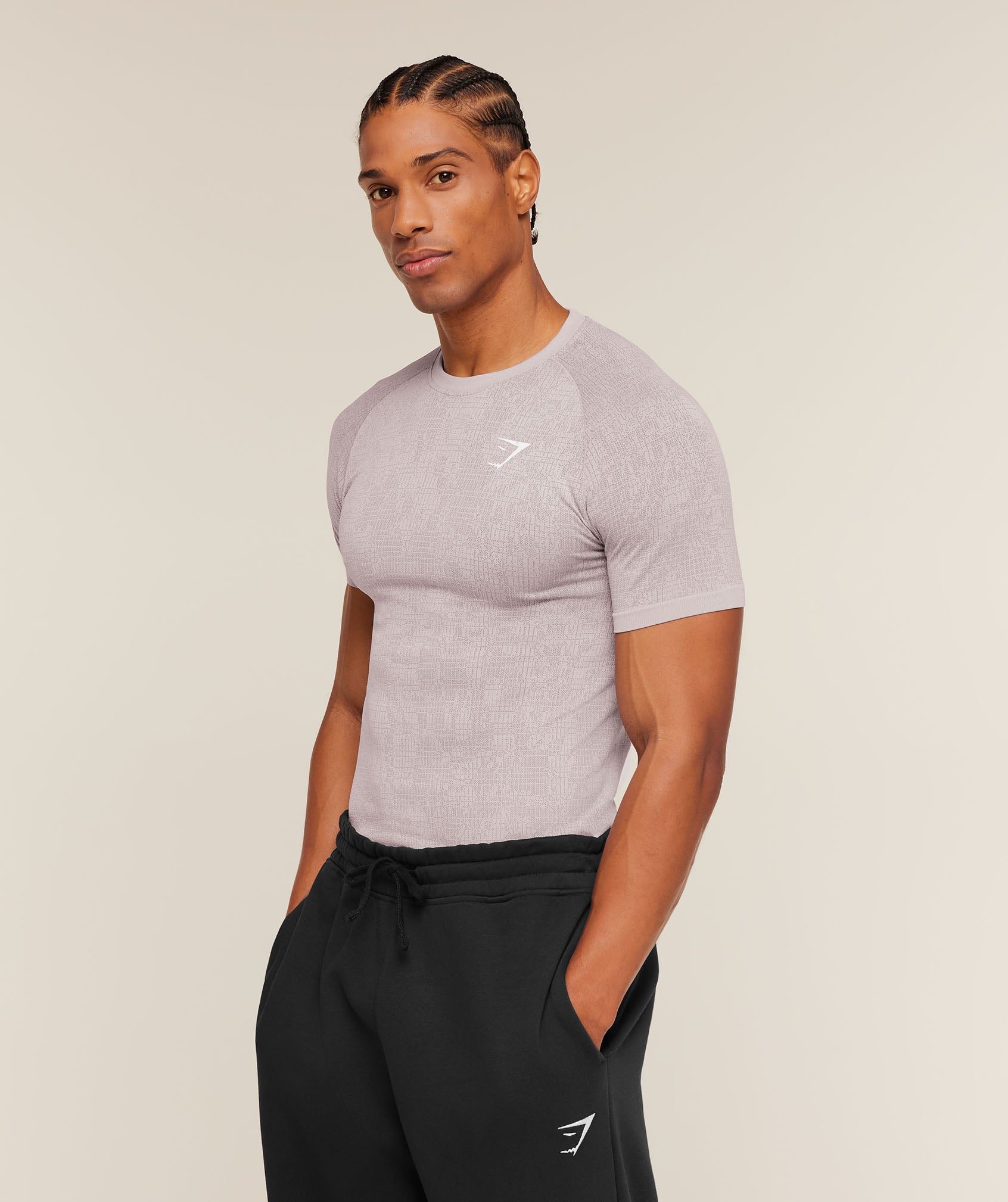 Geo Seamless Grid T-Shirt - Image 4
