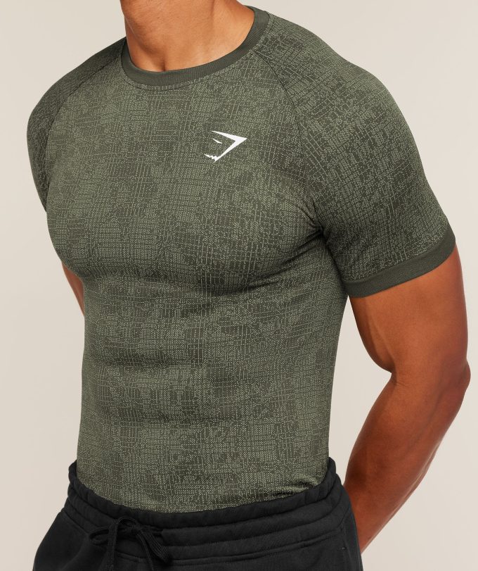 Geo Seamless Grid T-Shirt