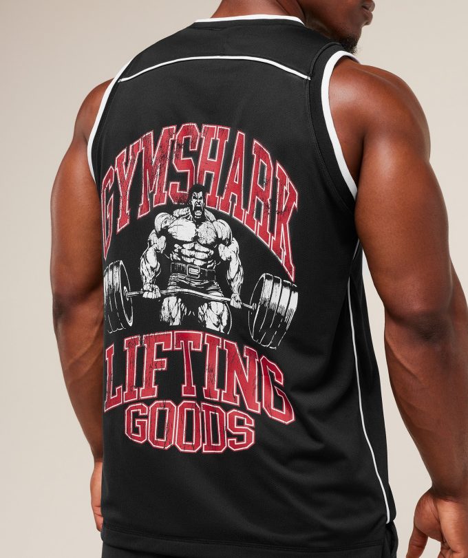 Graphic Basketball Mesh Tank