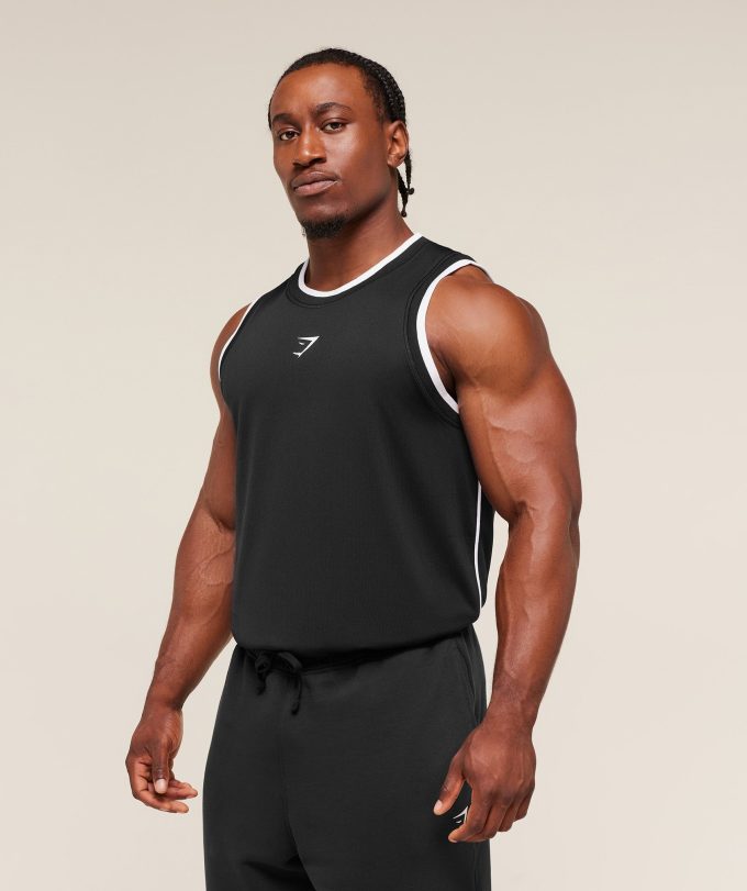 Graphic Basketball Mesh Tank
