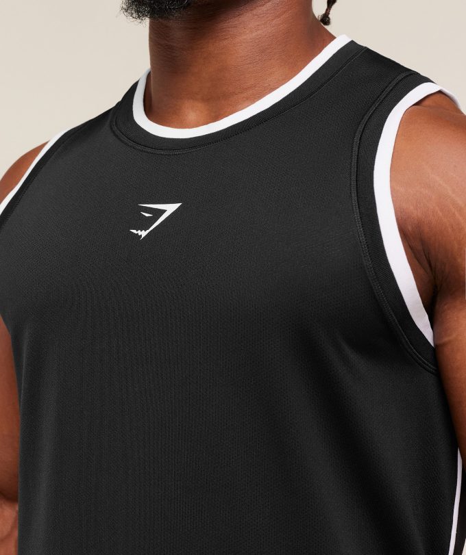 Graphic Basketball Mesh Tank