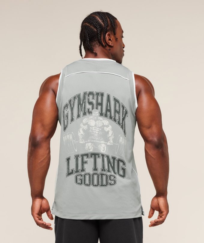 Graphic Basketball Mesh Tank