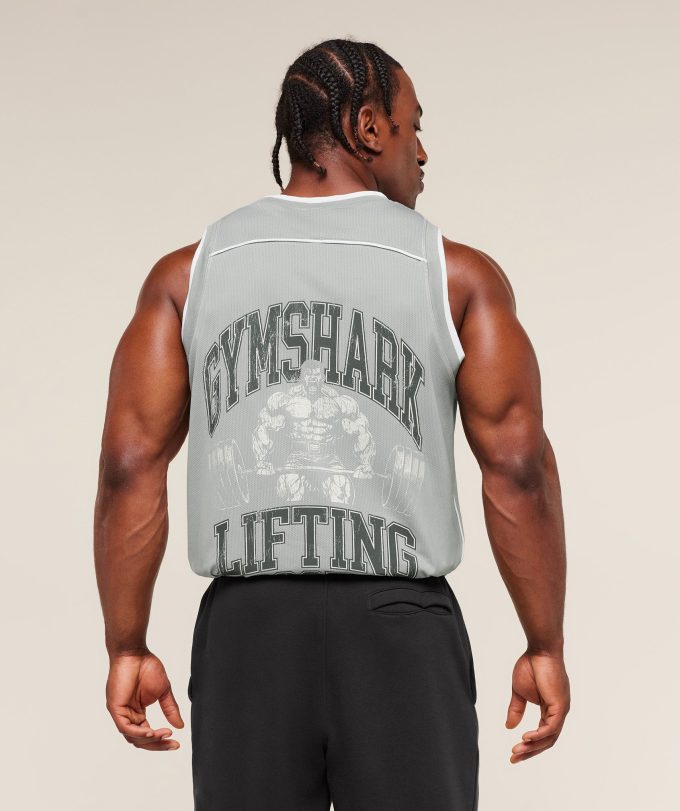 Graphic Basketball Mesh Tank
