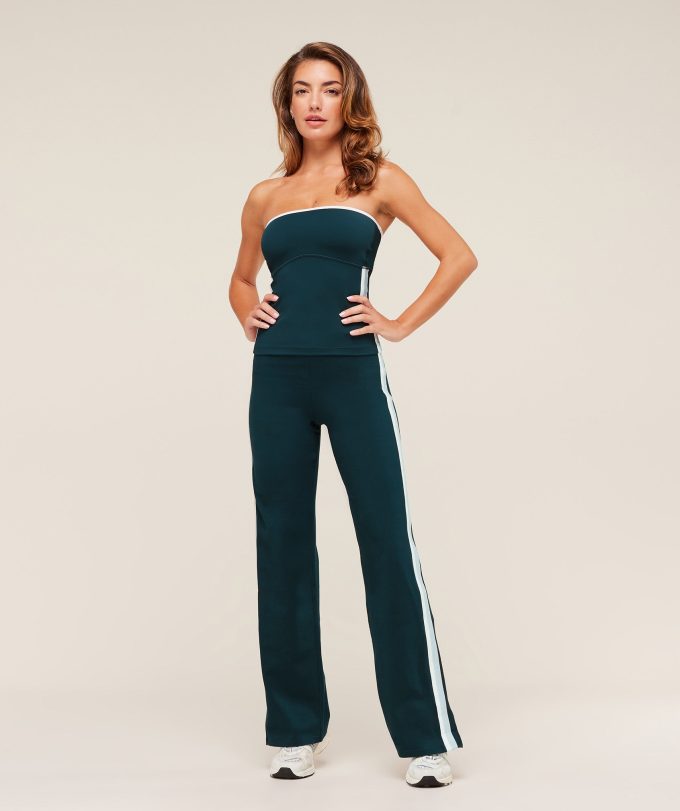Piping Wide Leg Pants