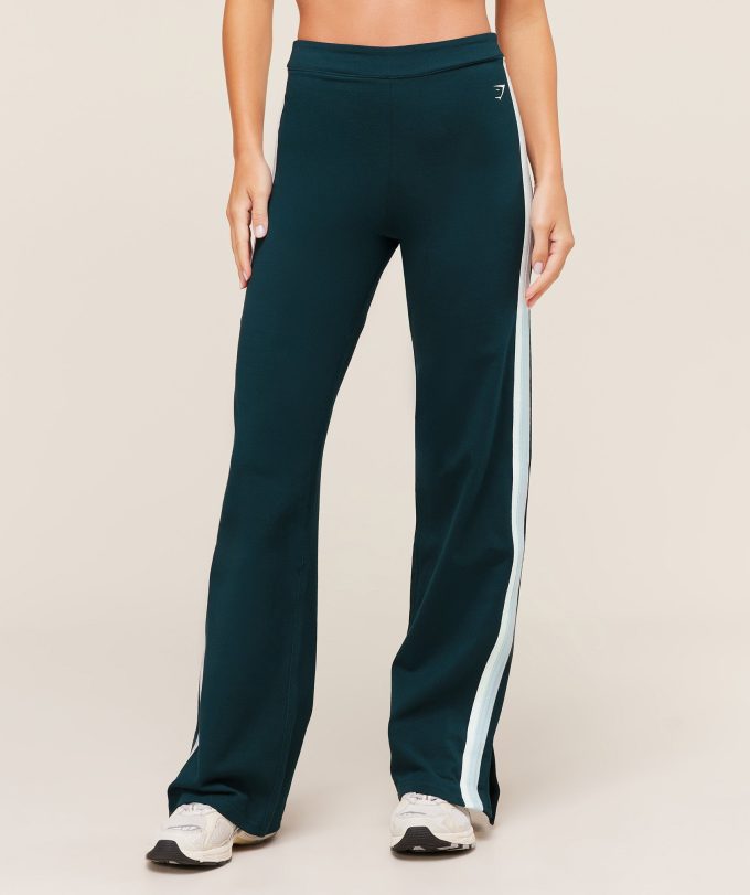 Piping Wide Leg Pants