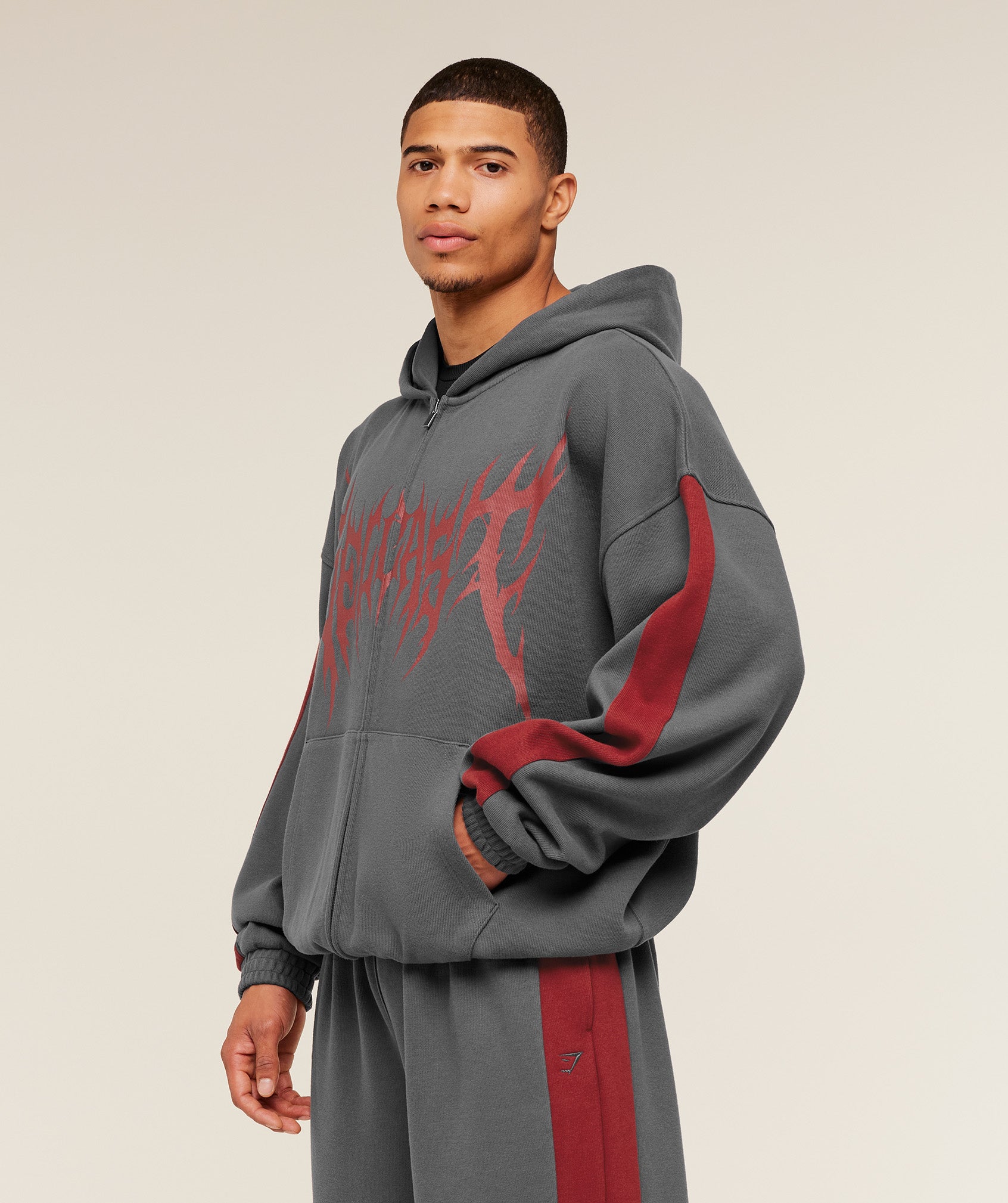 Gymshark x Carlos Belcast Zip Up Hoodie - Image 4