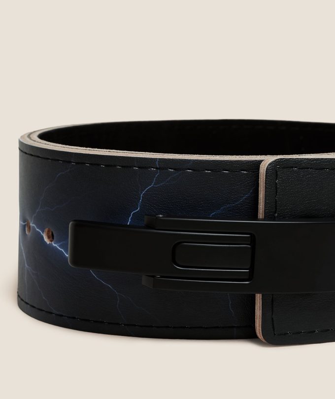 Lightning Graphic Lever Belt