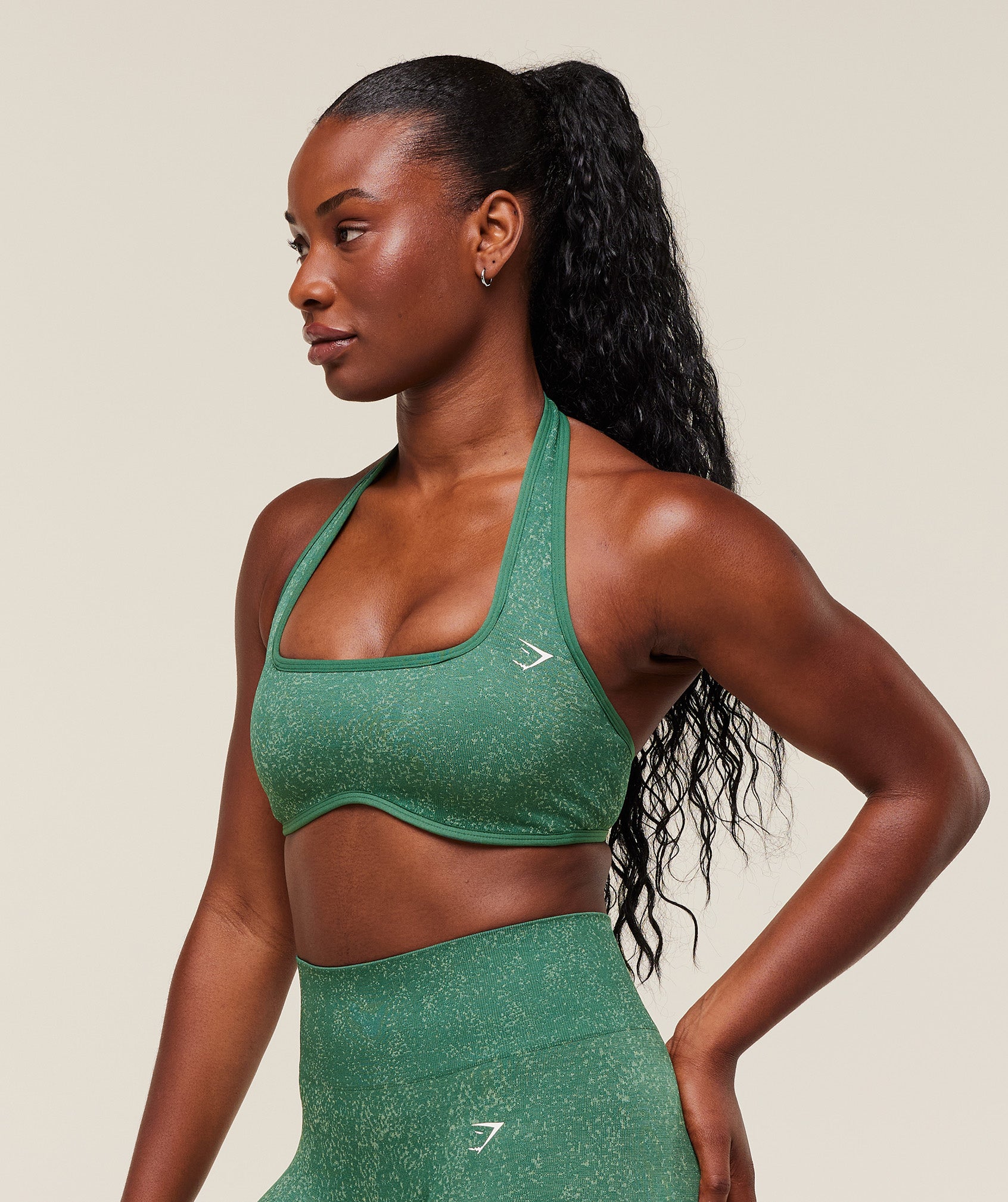 Adapt Fleck x Whitney Halterneck Sports Bra - Image 3