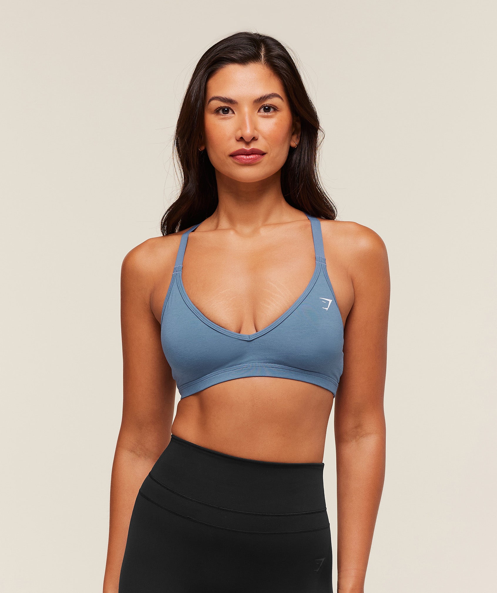 Cotton Blend Racerback Sports Bra - Image 9