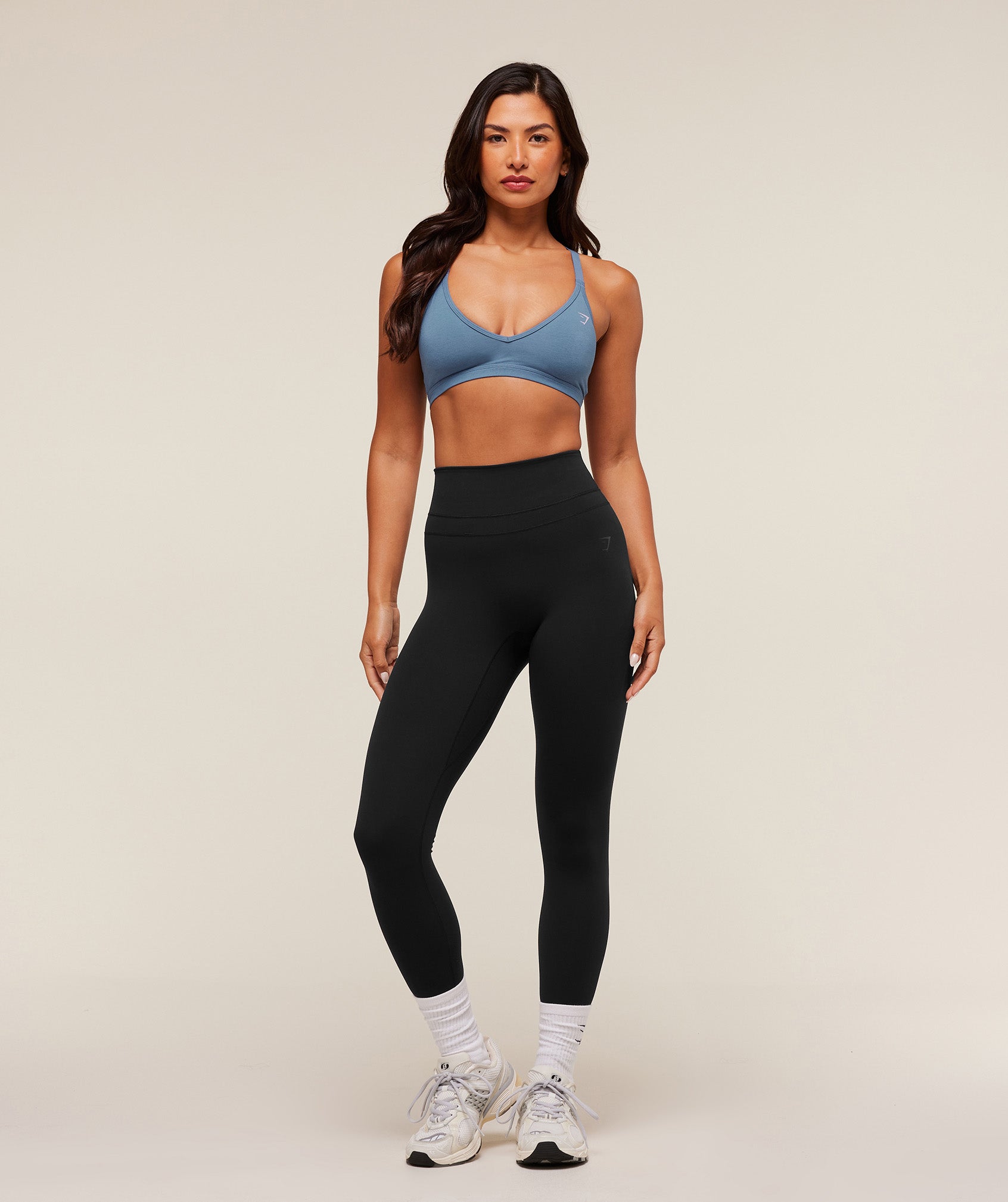 Cotton Blend Racerback Sports Bra - Image 6