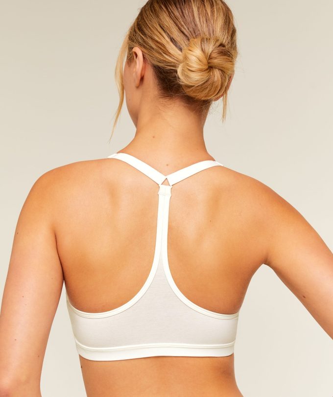 Cotton Blend Racerback Sports Bra