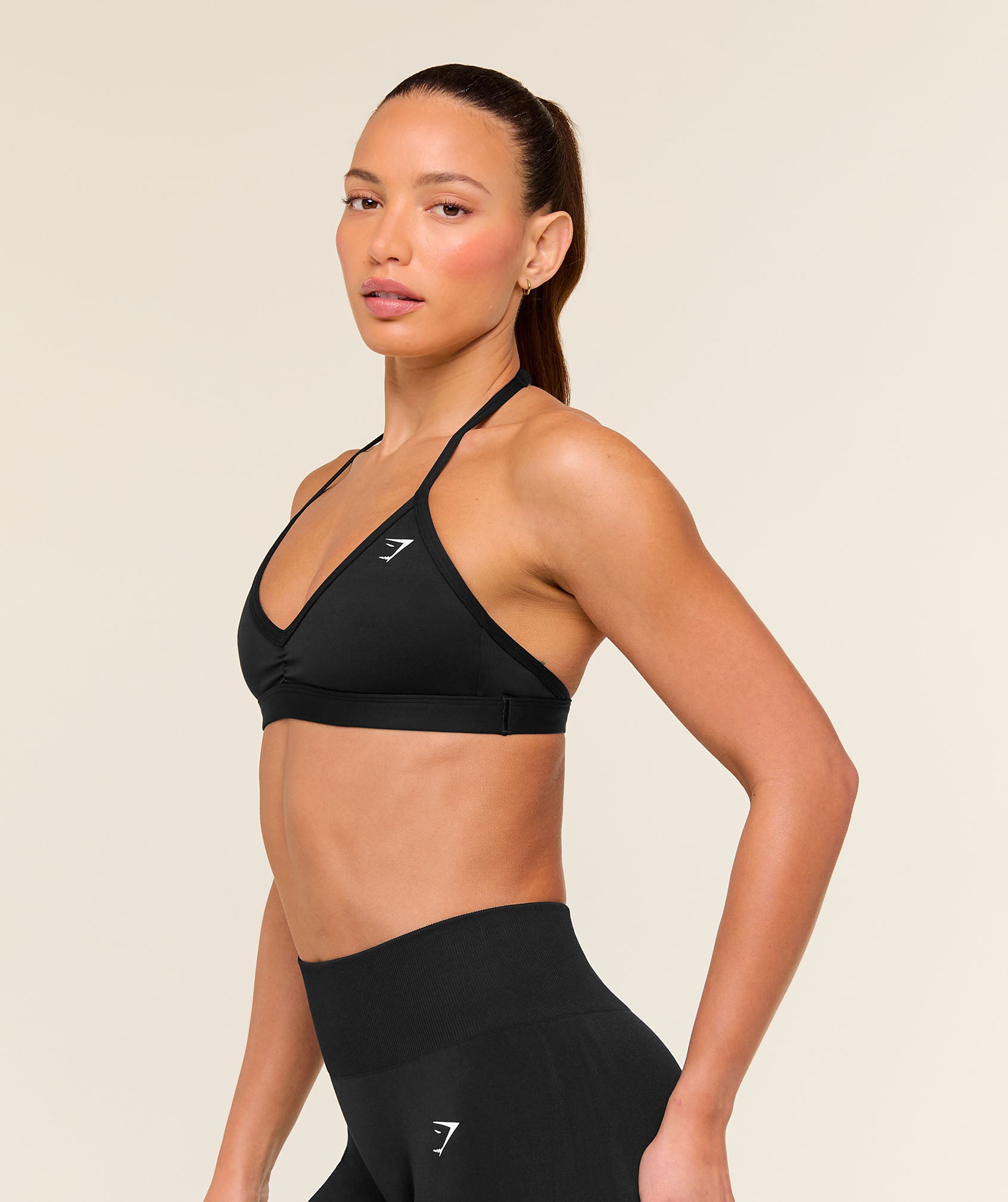 Minimal Halterneck Sports Bra - Image 3
