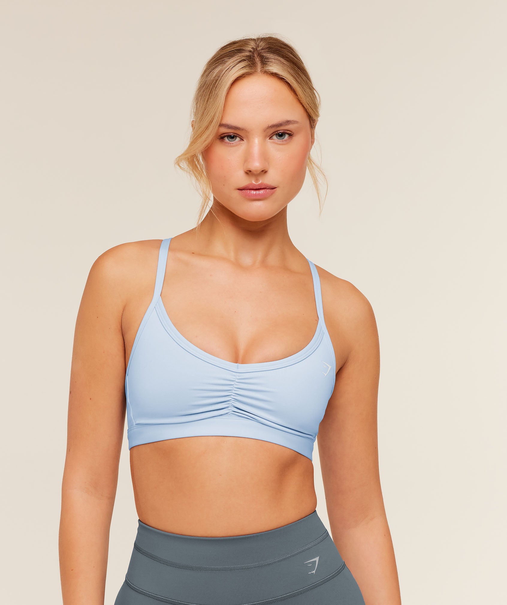 Ruched Strappy Sports Bra - Image 11