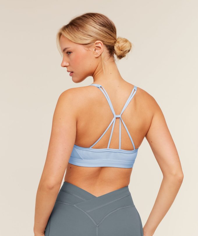 Ruched Strappy Sports Bra