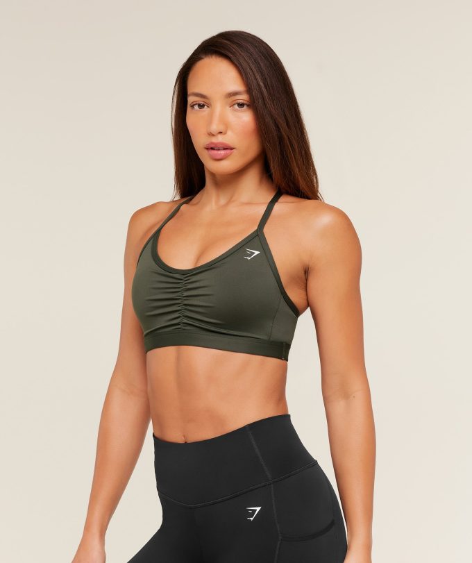 Ruched Sports Bra
