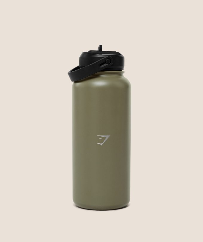 Metal Insulated Straw Bottle 1L