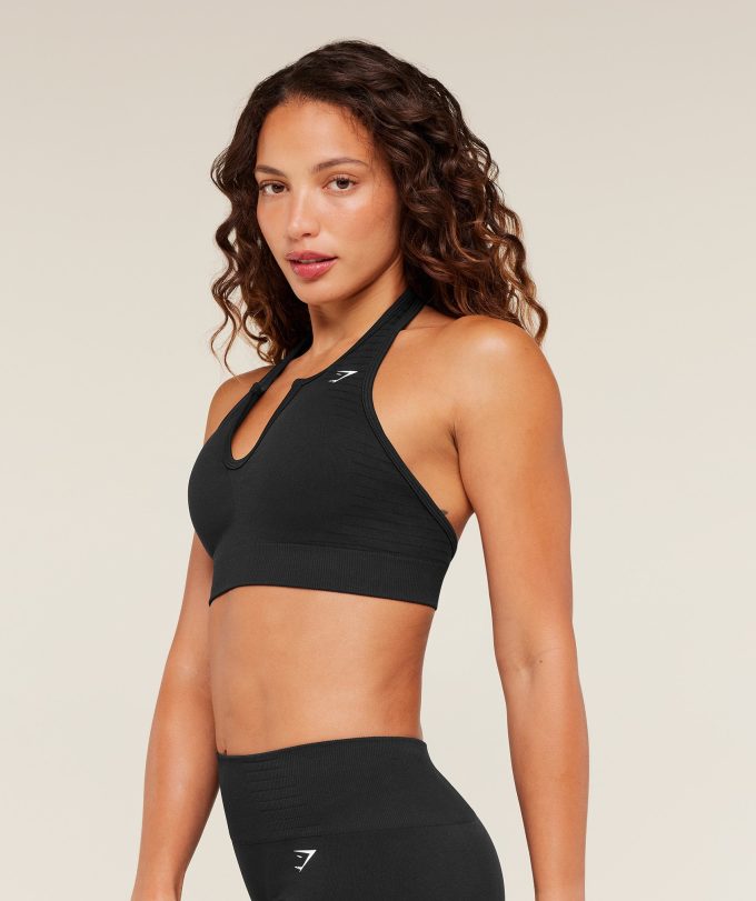 Steel Seamless Halter Neck Bra