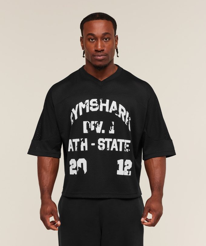 Graphic Mesh Oversized T-Shirt