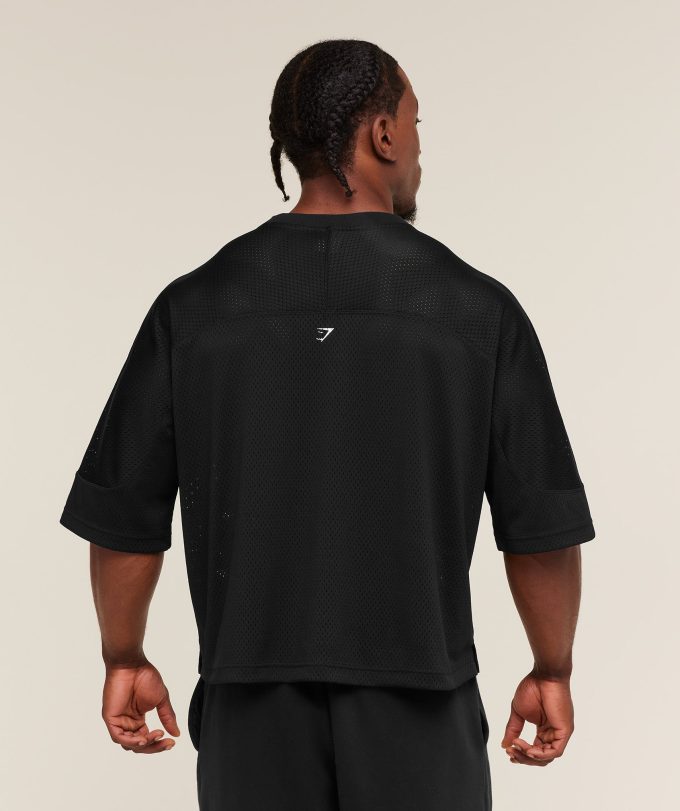 Graphic Mesh Oversized T-Shirt