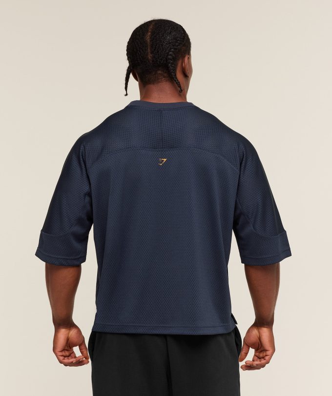 Graphic Mesh Oversized T-Shirt