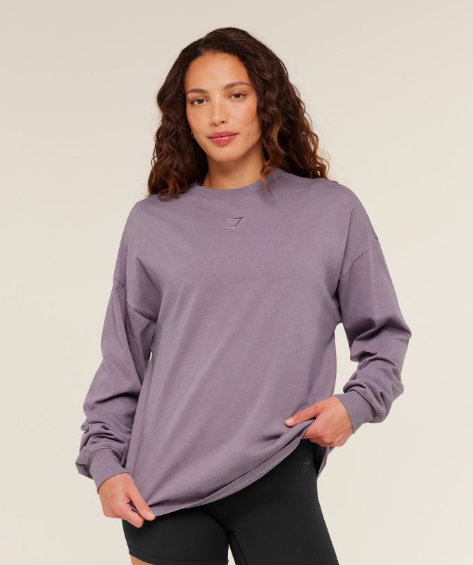 Power Washed Long Sleeve Top