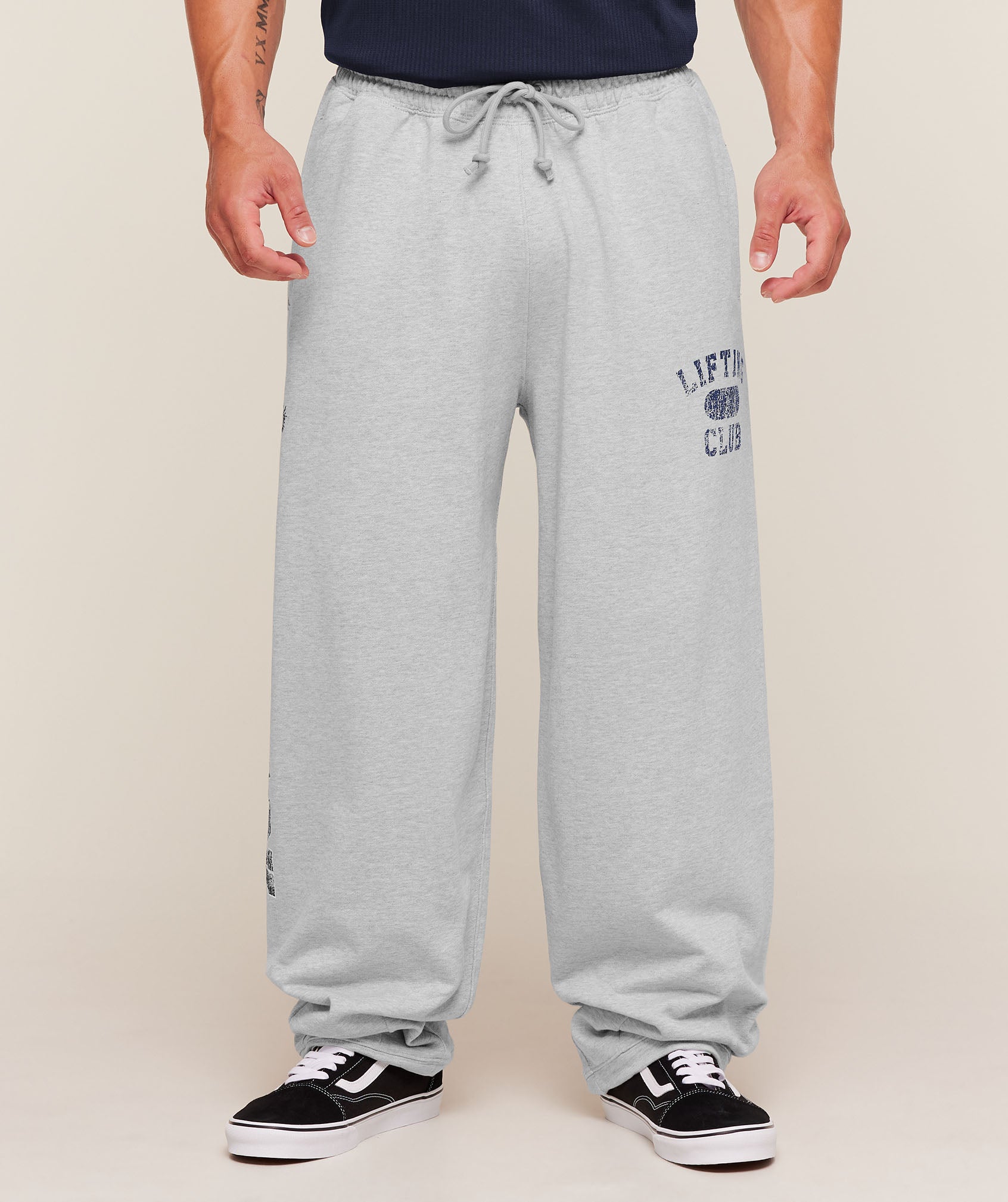 Retro Collegiate Graphic Wide Leg Pants - Image 7