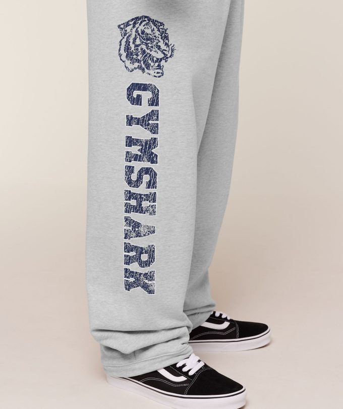 Retro Collegiate Graphic Wide Leg Pants