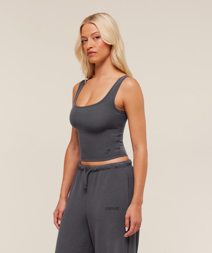 Waffle Cropped Tank
