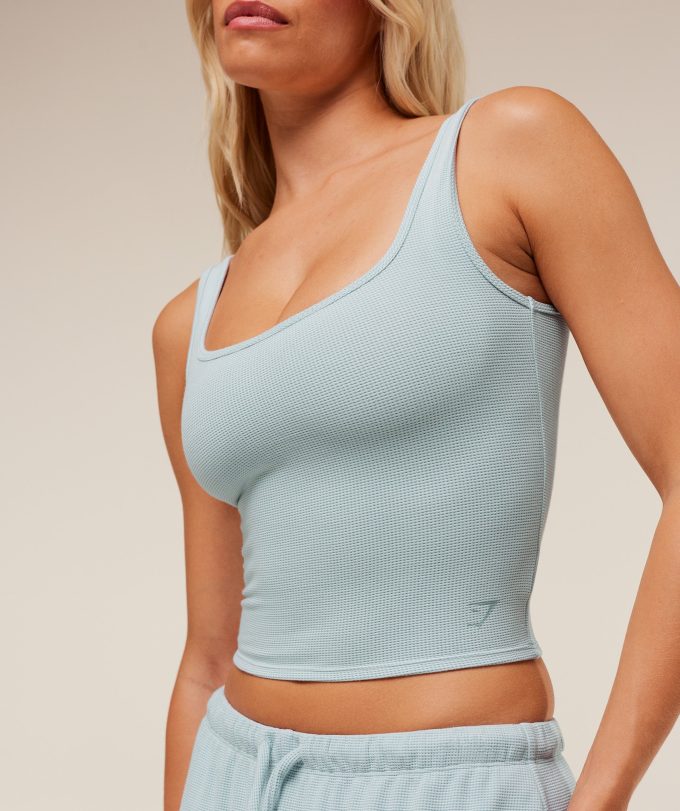 Waffle Cropped Tank