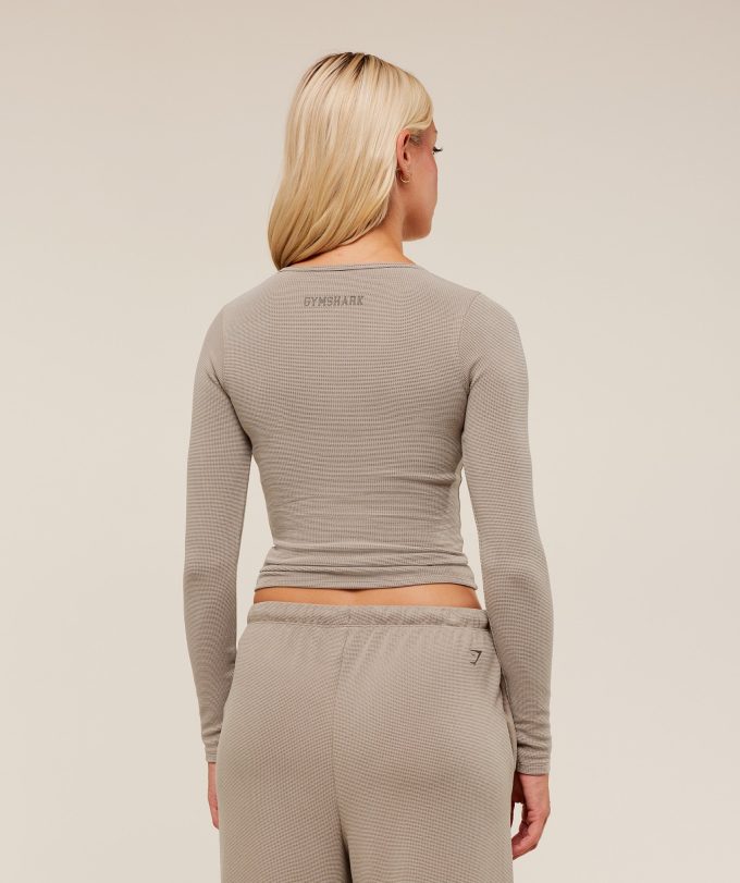 Waffle Long Sleeve Top
