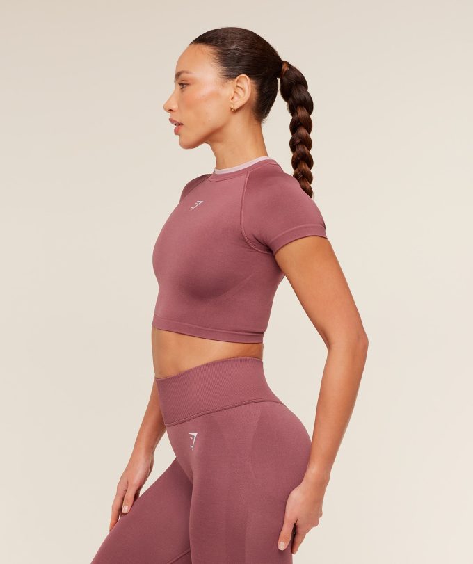 Interval Seamless Short Sleeve Crop Top