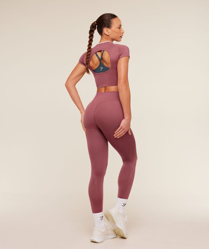 Interval Seamless Short Sleeve Crop Top