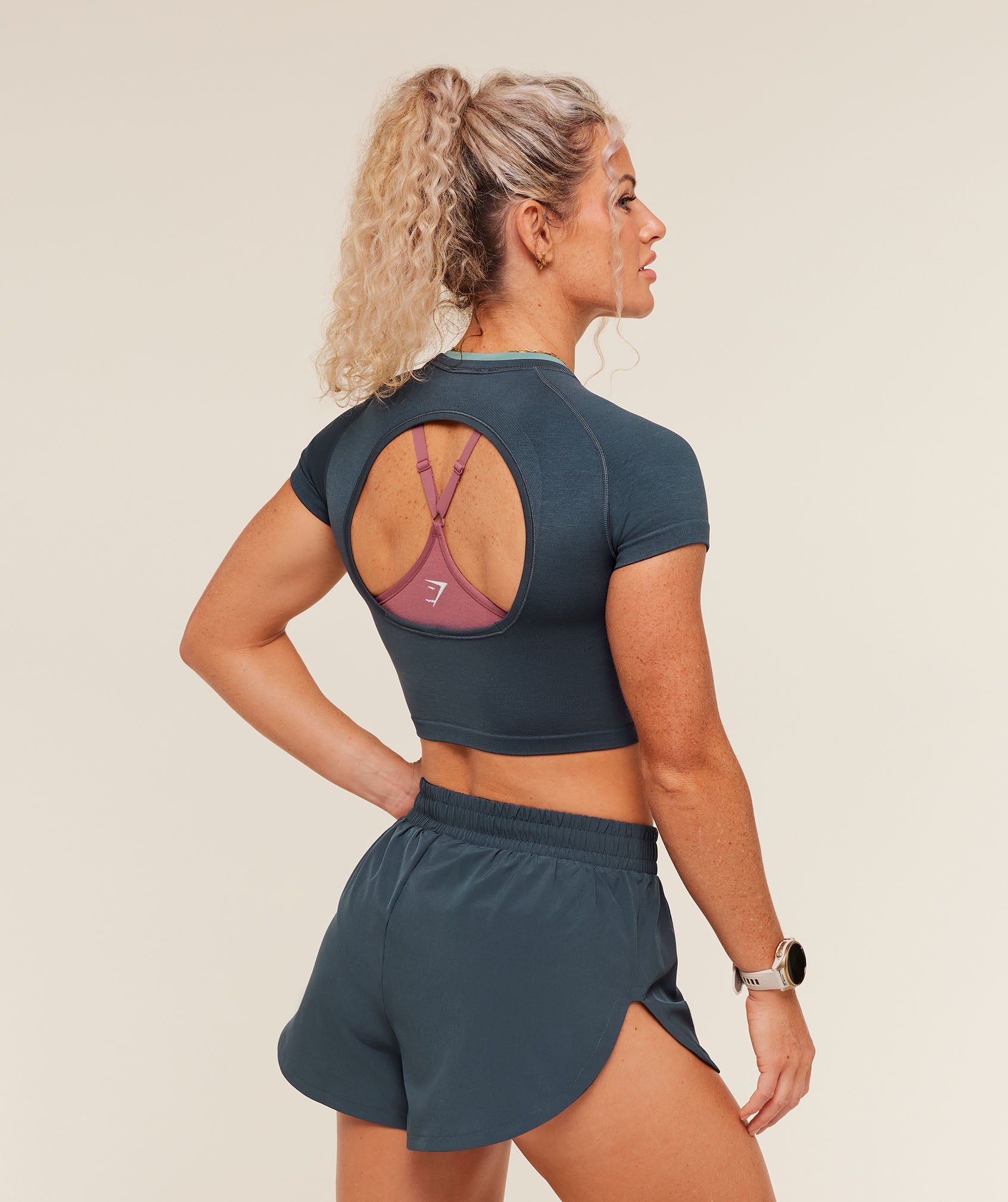 Interval Seamless Short Sleeve Crop Top - Image 3