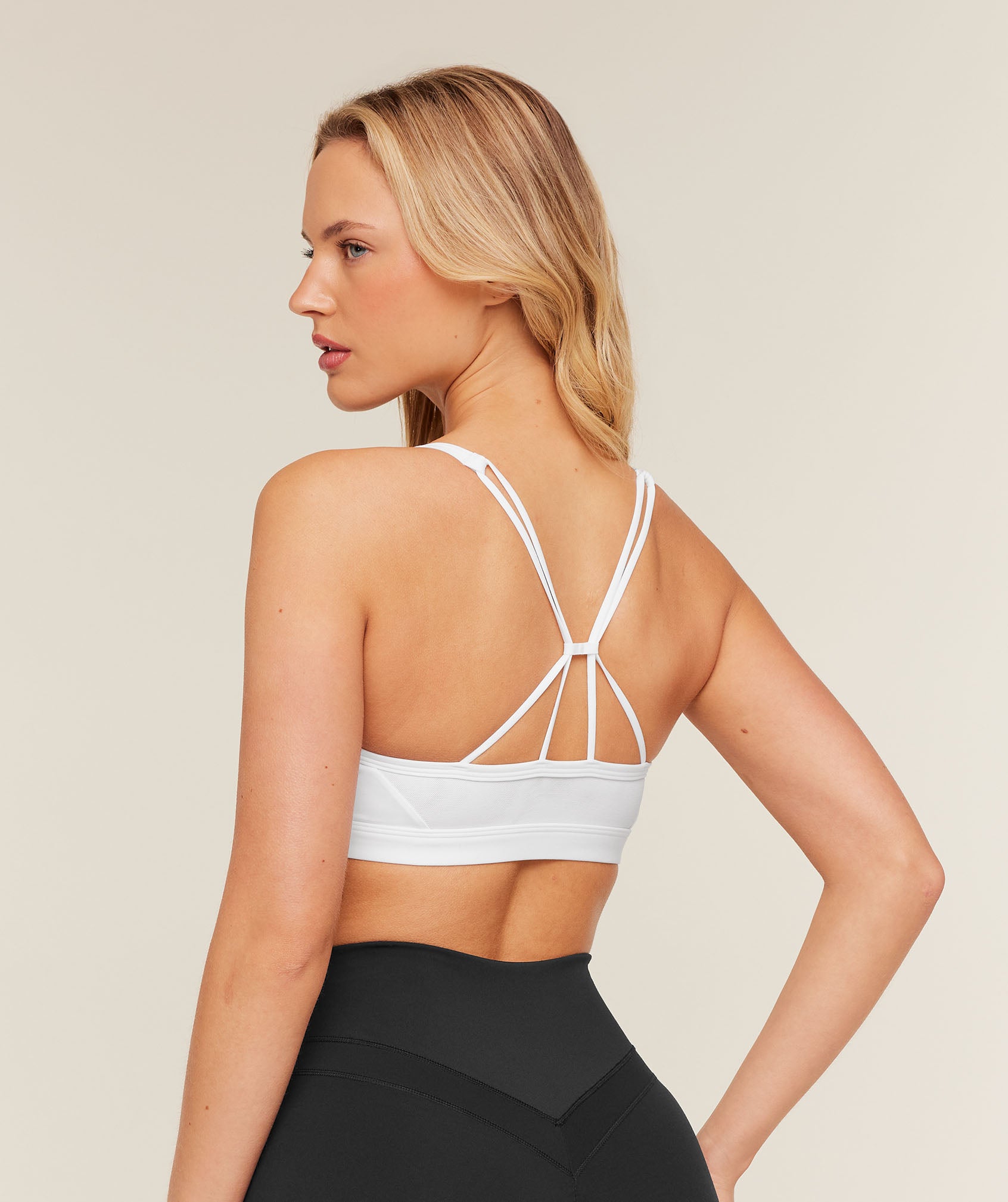 Ruched Strappy Sports Bra - Image 2