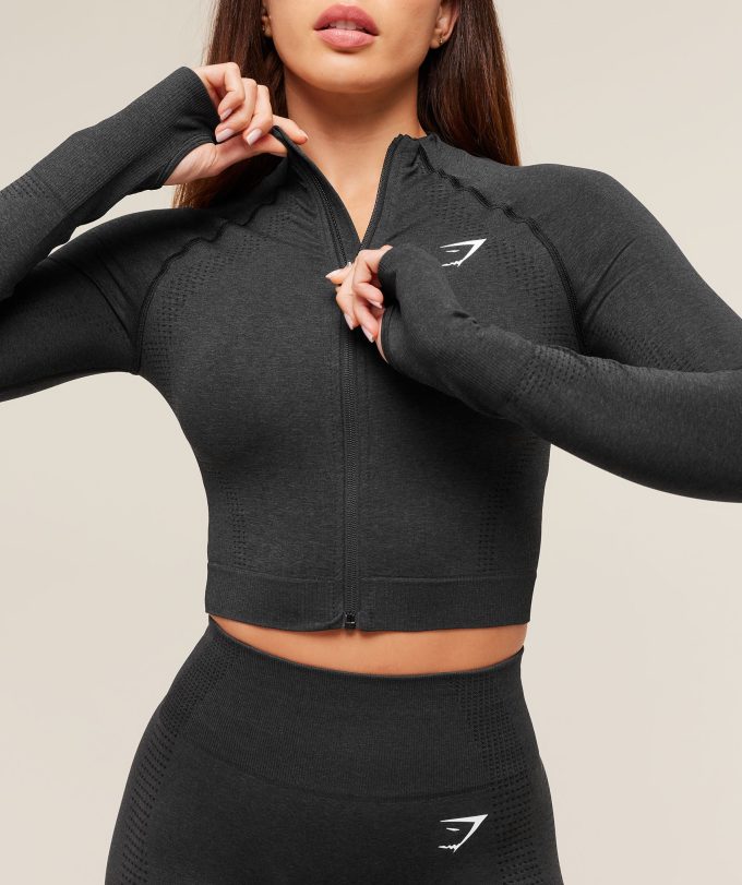 Vital Seamless Midi Zip 2.0 Pullover