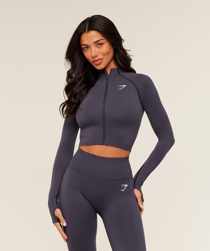 Vital Seamless Midi Zip 2.0 Pullover