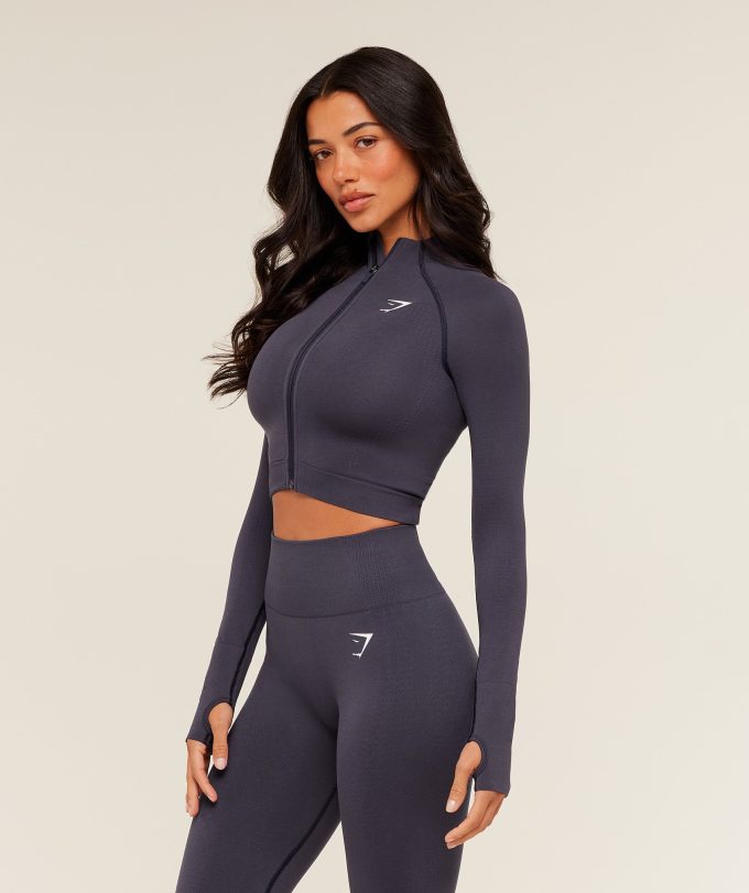 Vital Seamless Midi Zip 2.0 Pullover